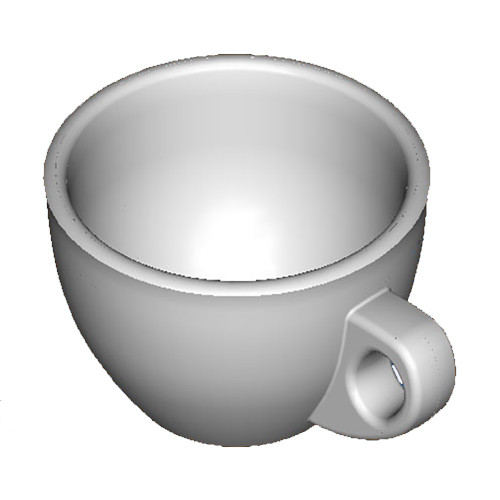 带把手茶杯