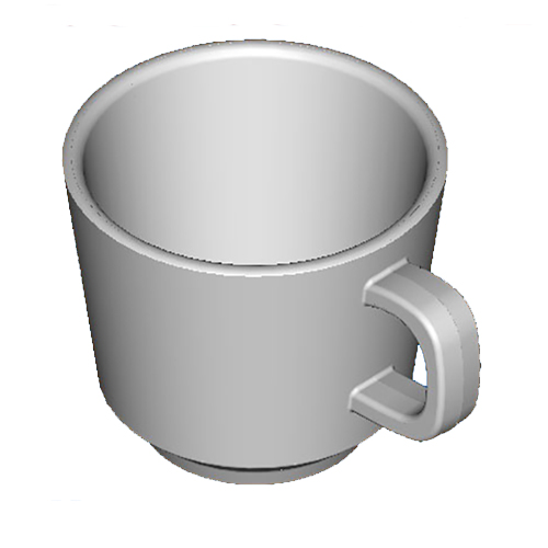 带把手茶杯